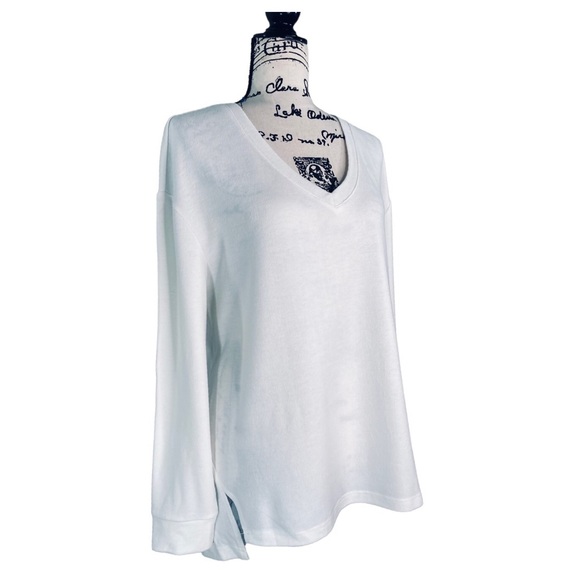 Cupcakes & Cashmere Gazella V-neck Ultra Soft Long Sleeve Sweater - L - NWT - Picture 1 of 13